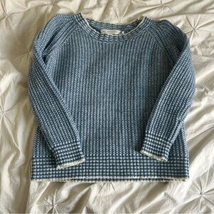 Zara Knit Womens Nautical Small Blue Patterned Women's Sweater